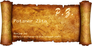 Potzner Zita névjegykártya